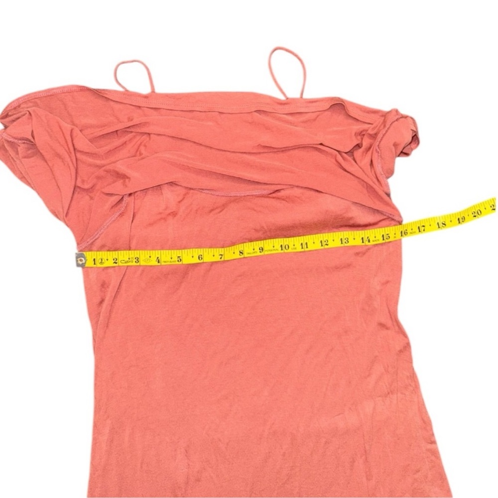 Final Touch Rust Maxi Dress with Ruffle Overlay - Picture 8 of 9